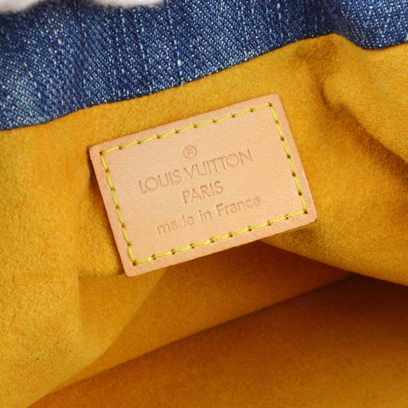 LOUIS VUITTON 2006 Blue Monogram Denim Pleaty Handbag M95020 162456 - Picture 9 of 10